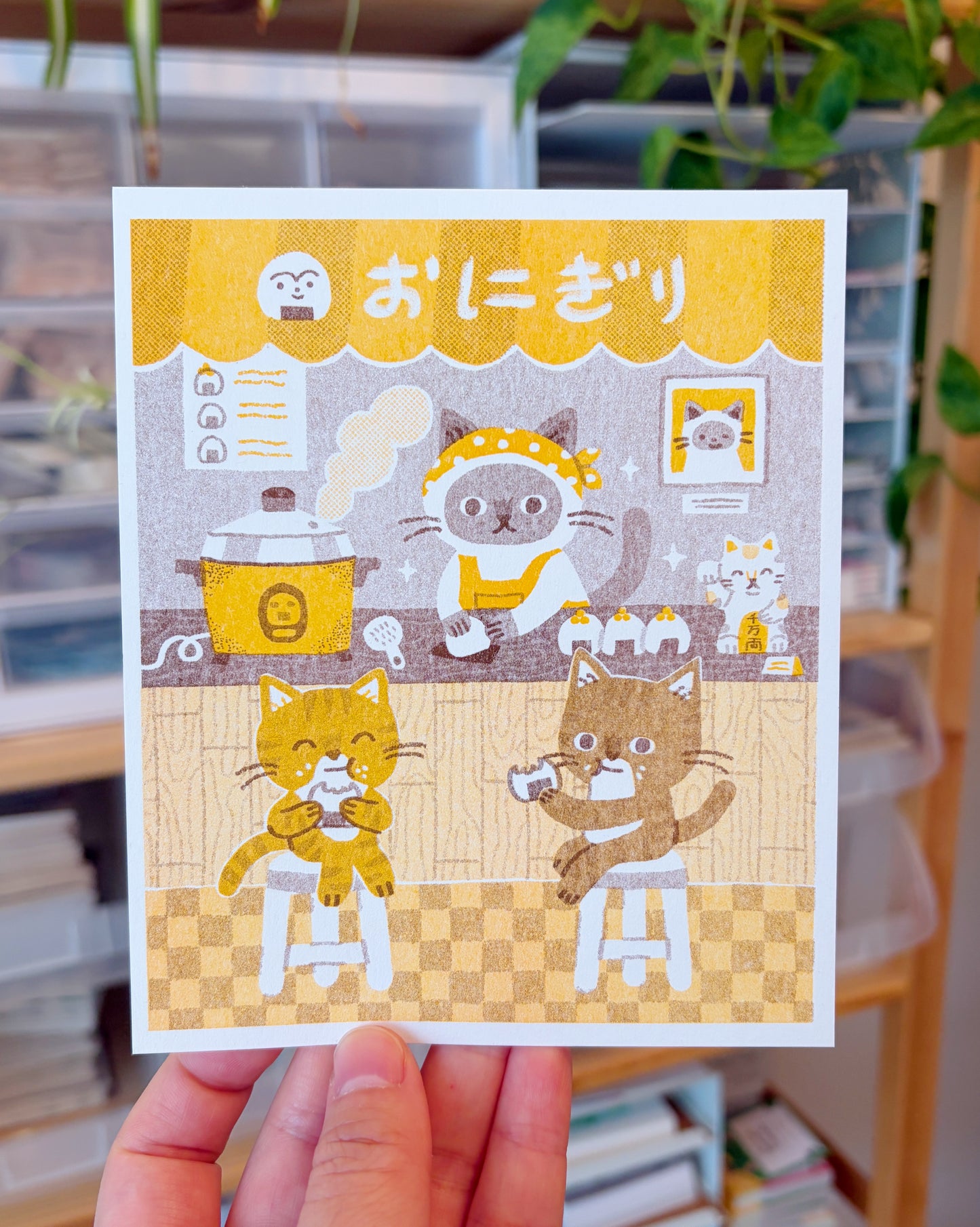 Onigiri Counter Riso Print