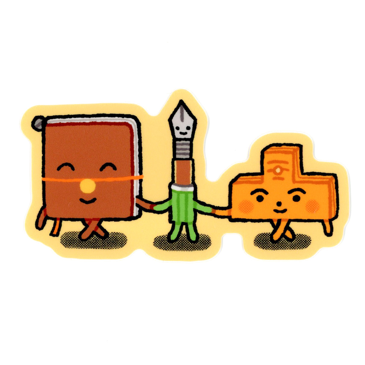 Journal Buddies Yellow Sticker