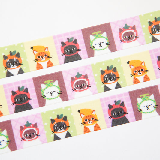 Fruit Cats Washi Tape