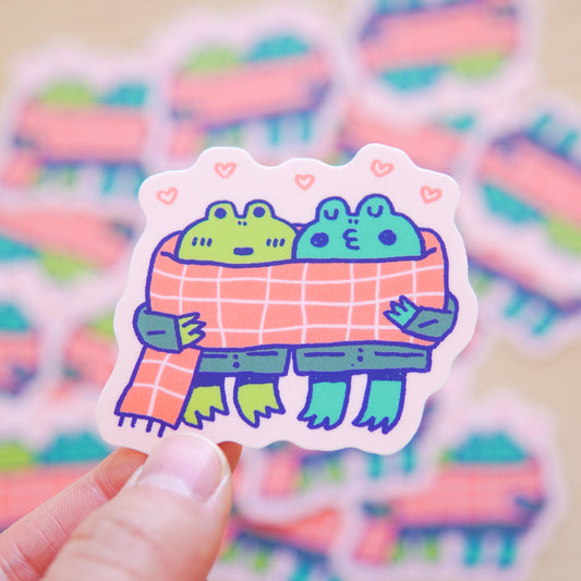 Frogs In Luv Sticker