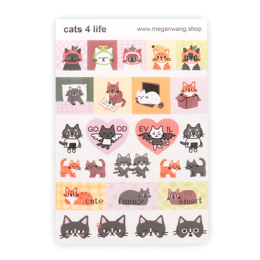 Cats 4 Life Sticker Sheet