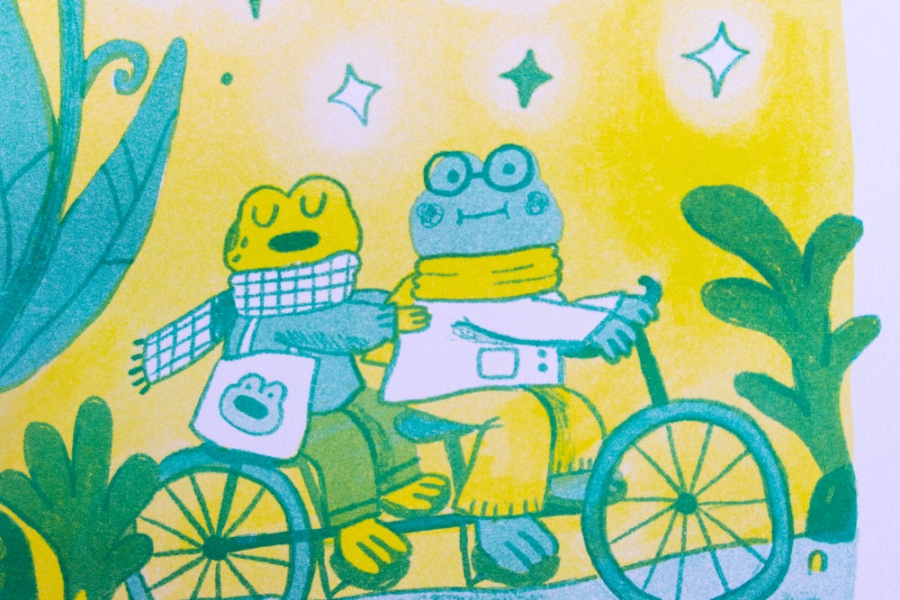 Frog & Toad Risograph Print