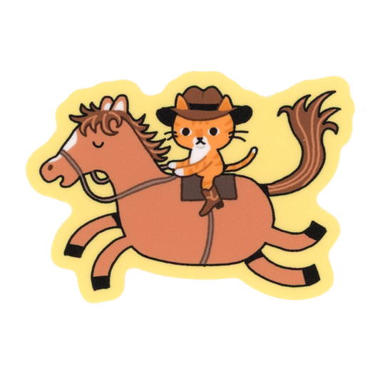 Kitty Cowboy Sticker