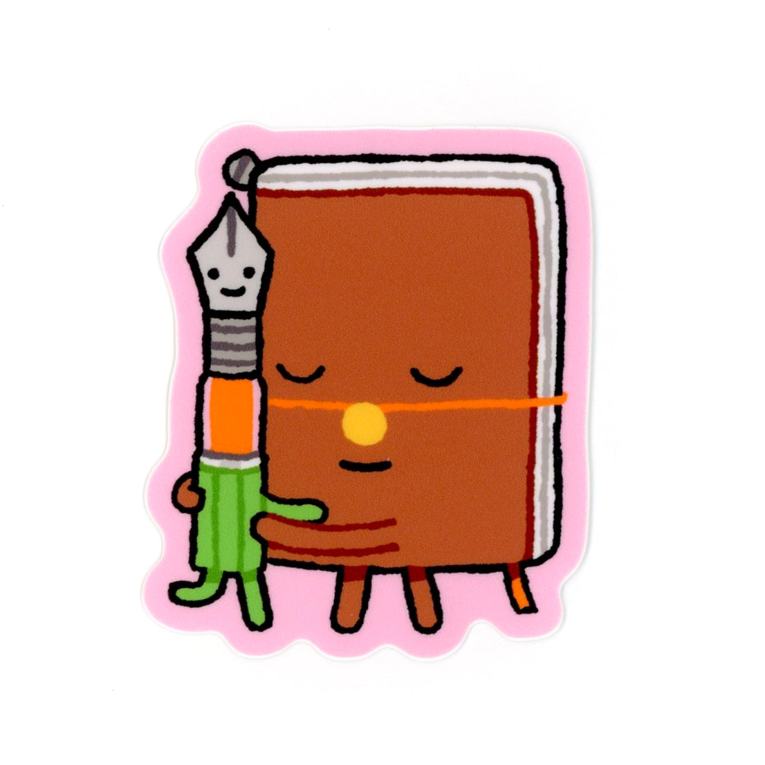 Journal Buddies Pink Sticker