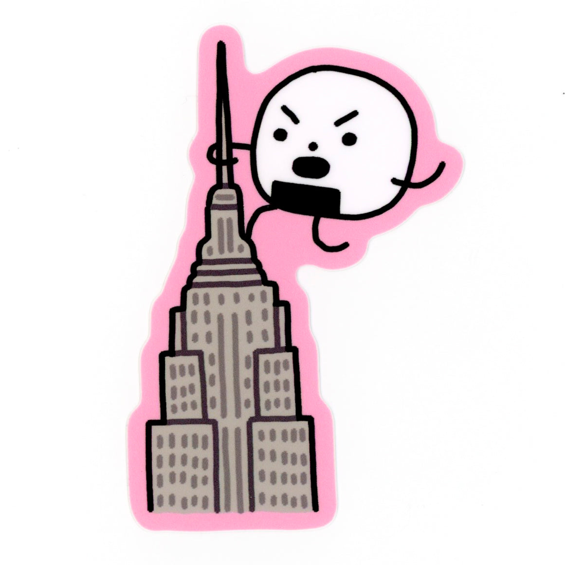 Onigiri Empire State Building Sticker