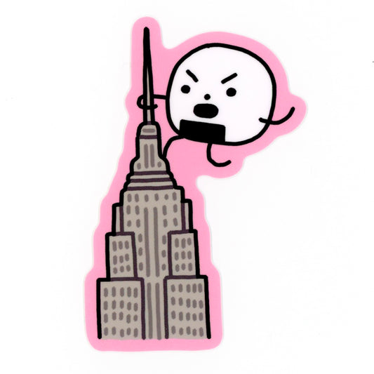 Onigiri Empire State Building Sticker