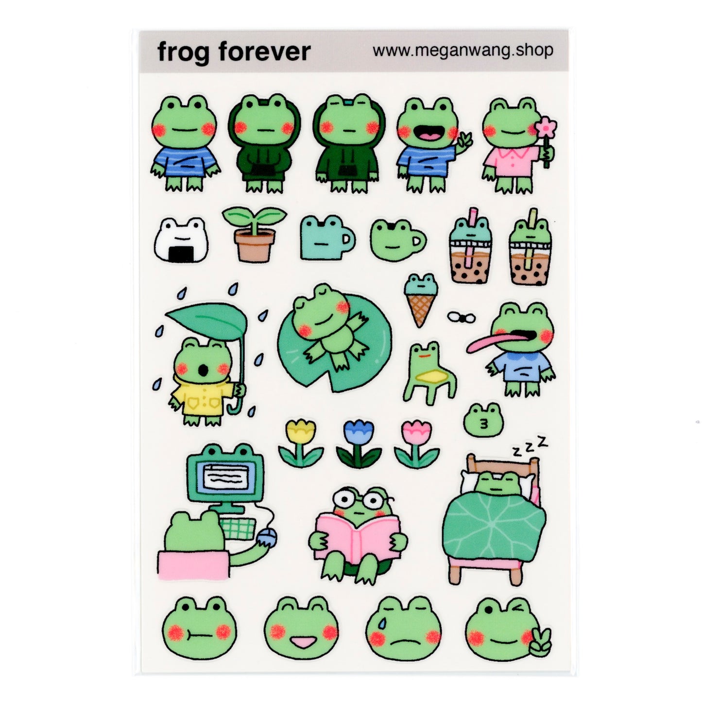 Frog Forever Sticker Sheet