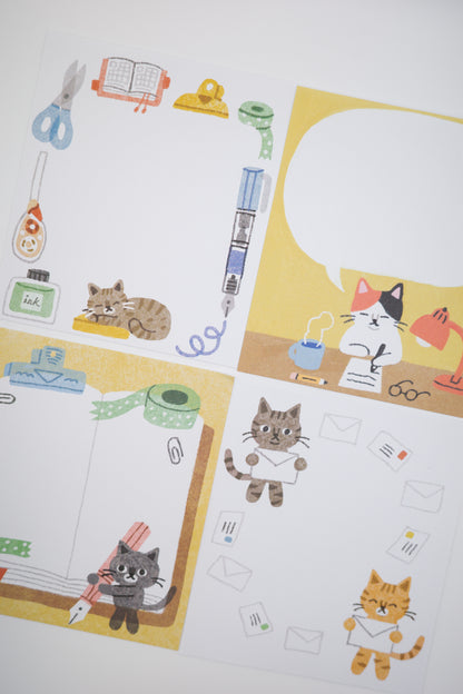 Stationery Cats Memo Pad