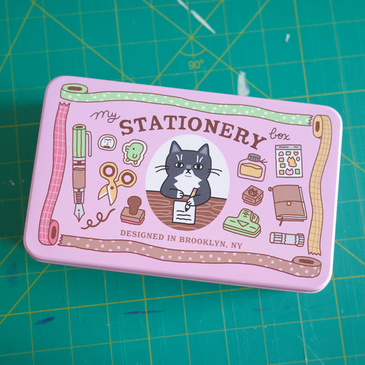 Stationery Tin - Empty B-Grade