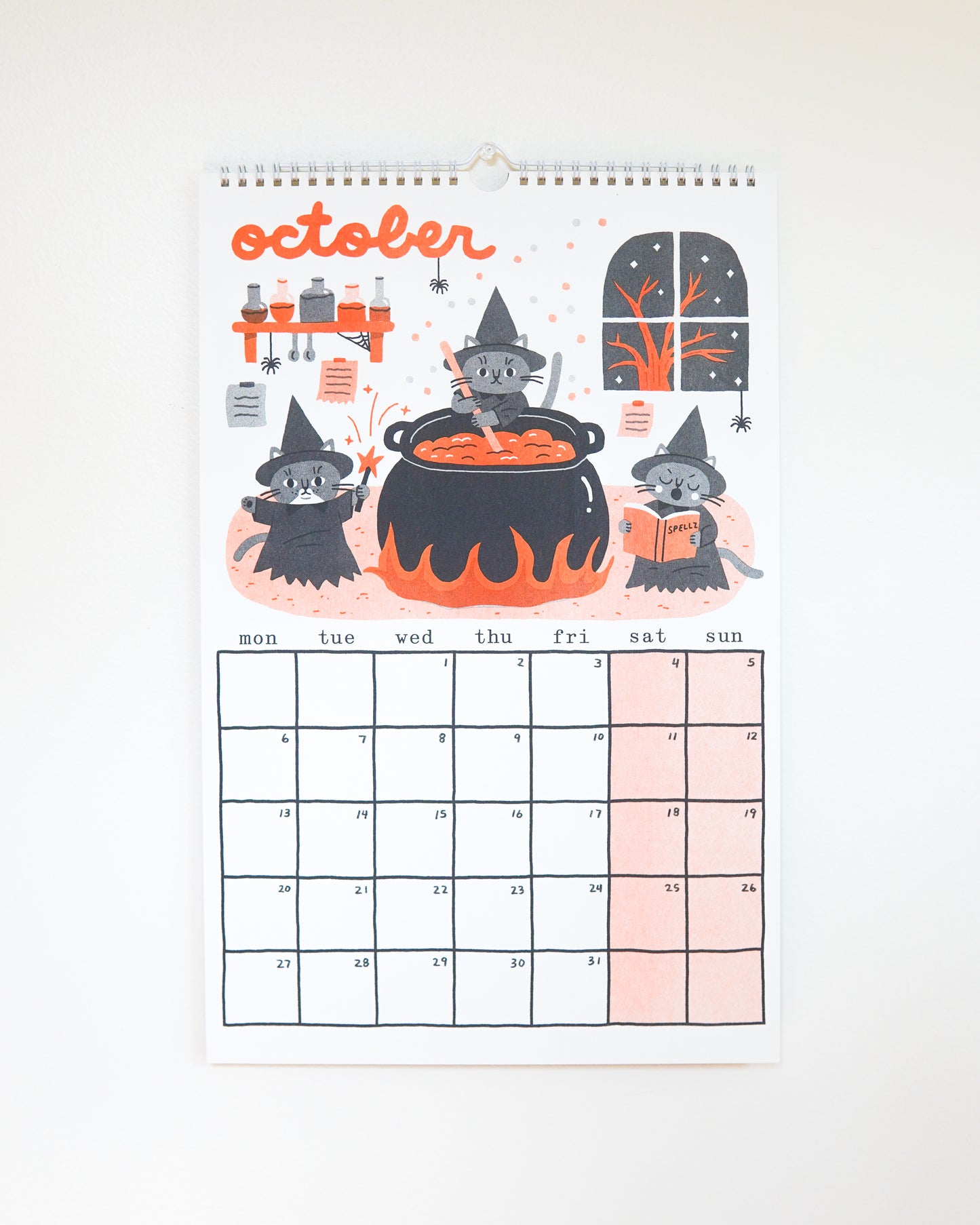 PRE-ORDER 2025 Risograph Cat Calendar