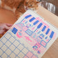 PRE-ORDER 2025 Risograph Cat Calendar