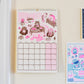 PRE-ORDER 2025 Risograph Cat Calendar