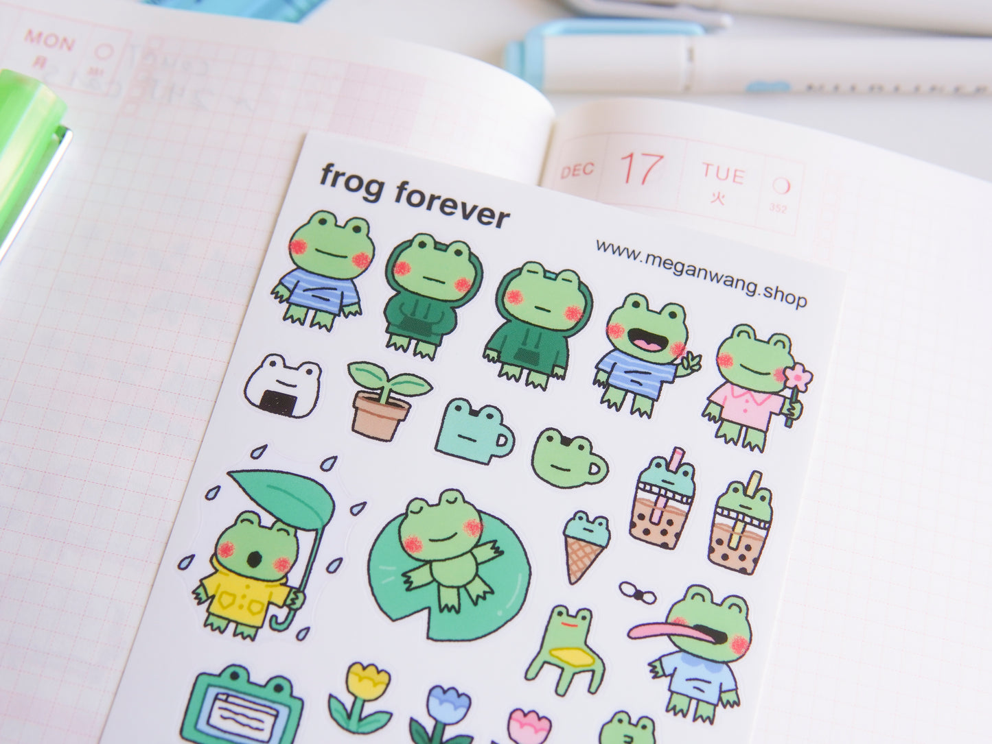 Frog Forever Sticker Sheet