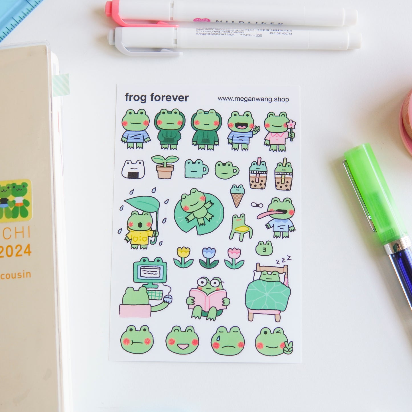 Frog Forever Sticker Sheet