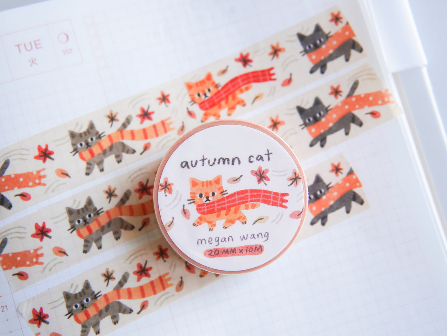 Autumn Cat Washi Tape