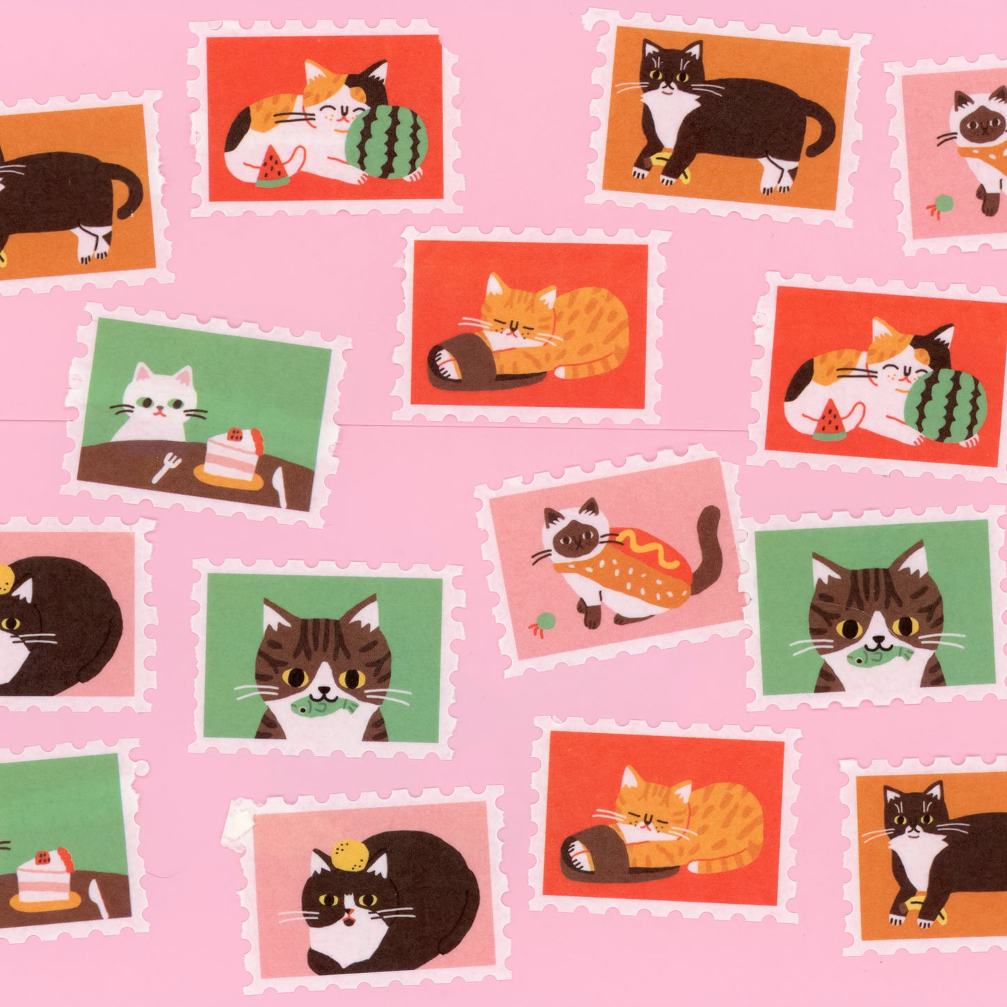 Cat Stamp Washi Tape