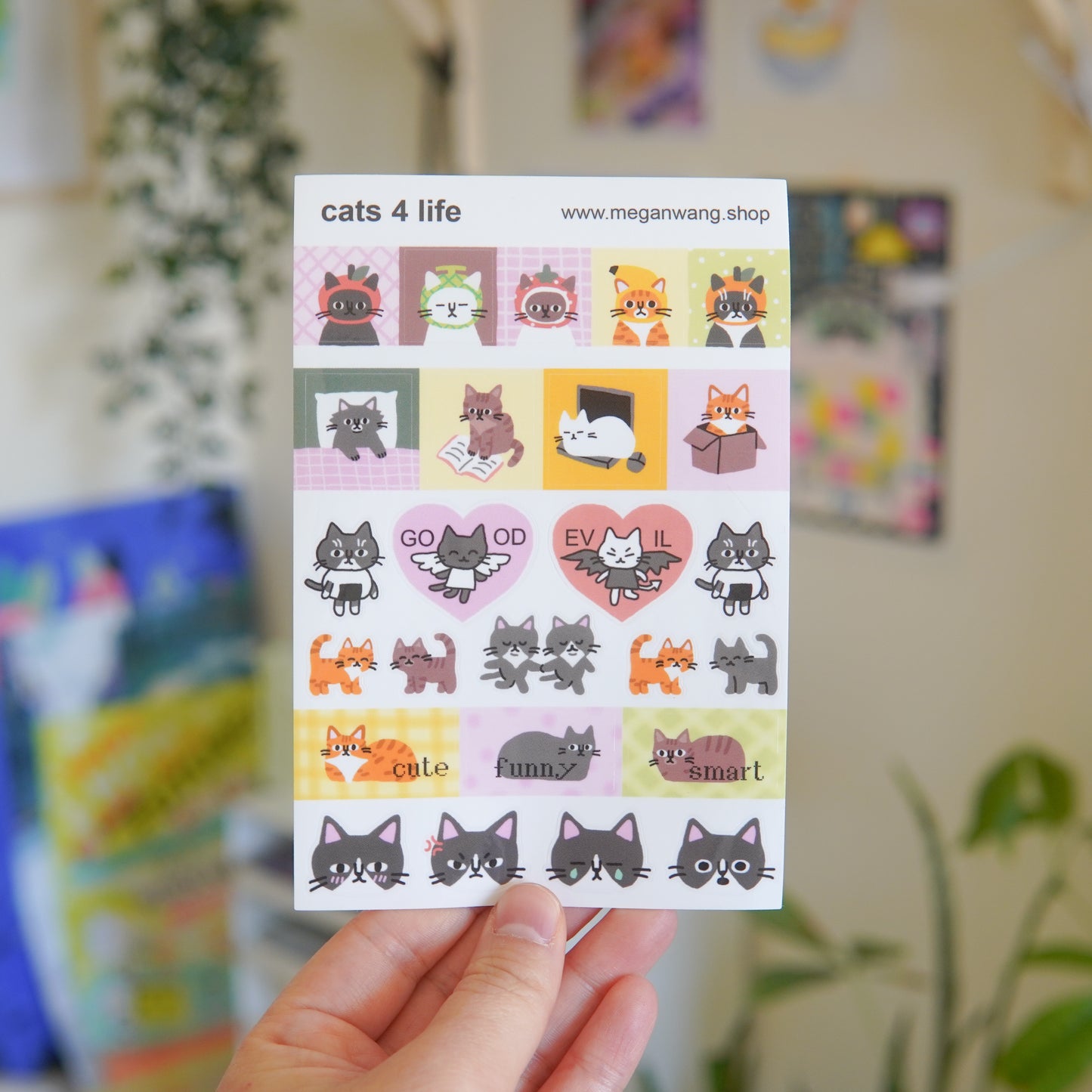 Cats 4 Life Sticker Sheet