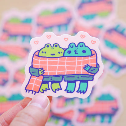 Frogs In Luv Sticker