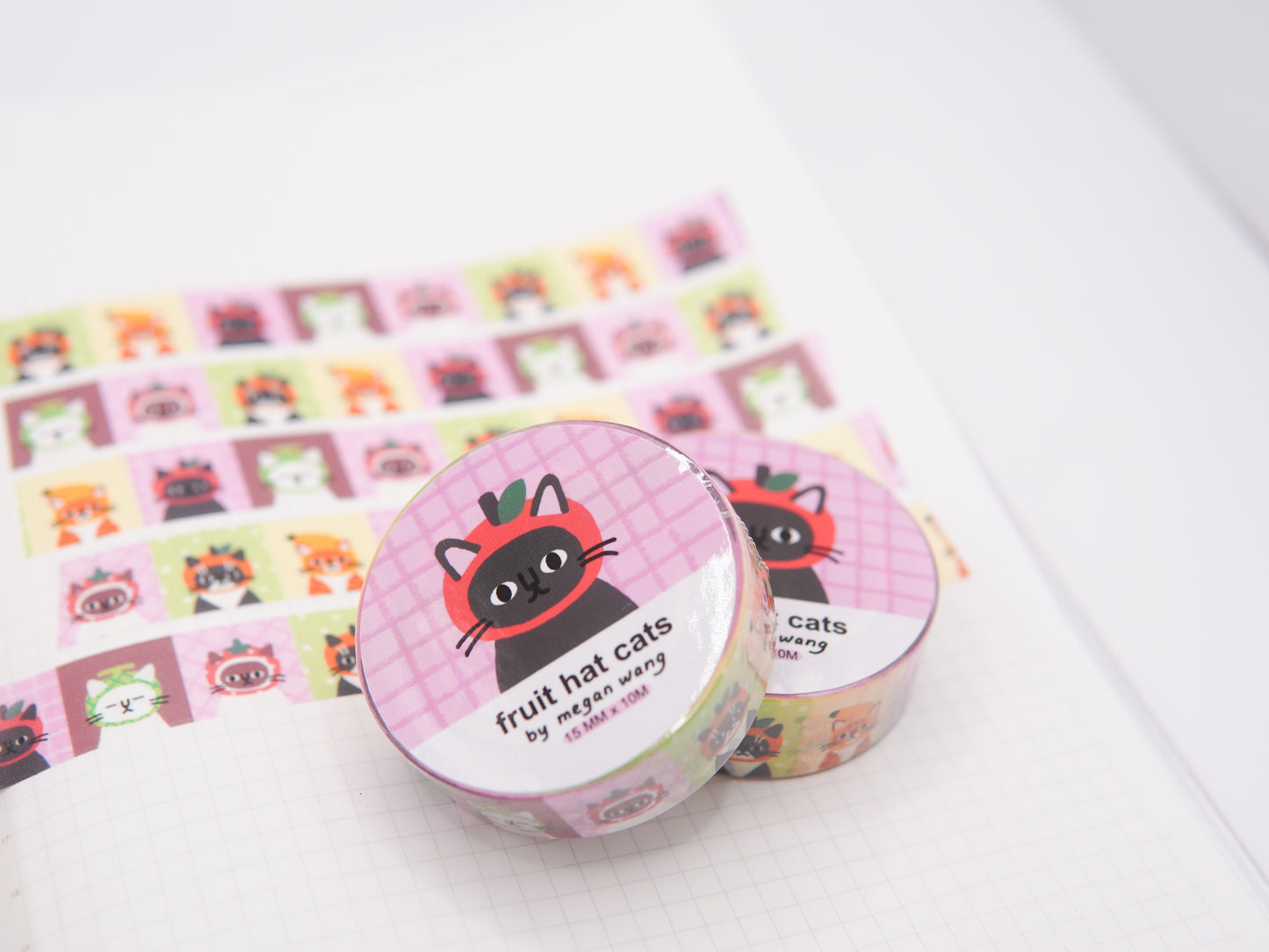 Fruit Cats Washi Tape