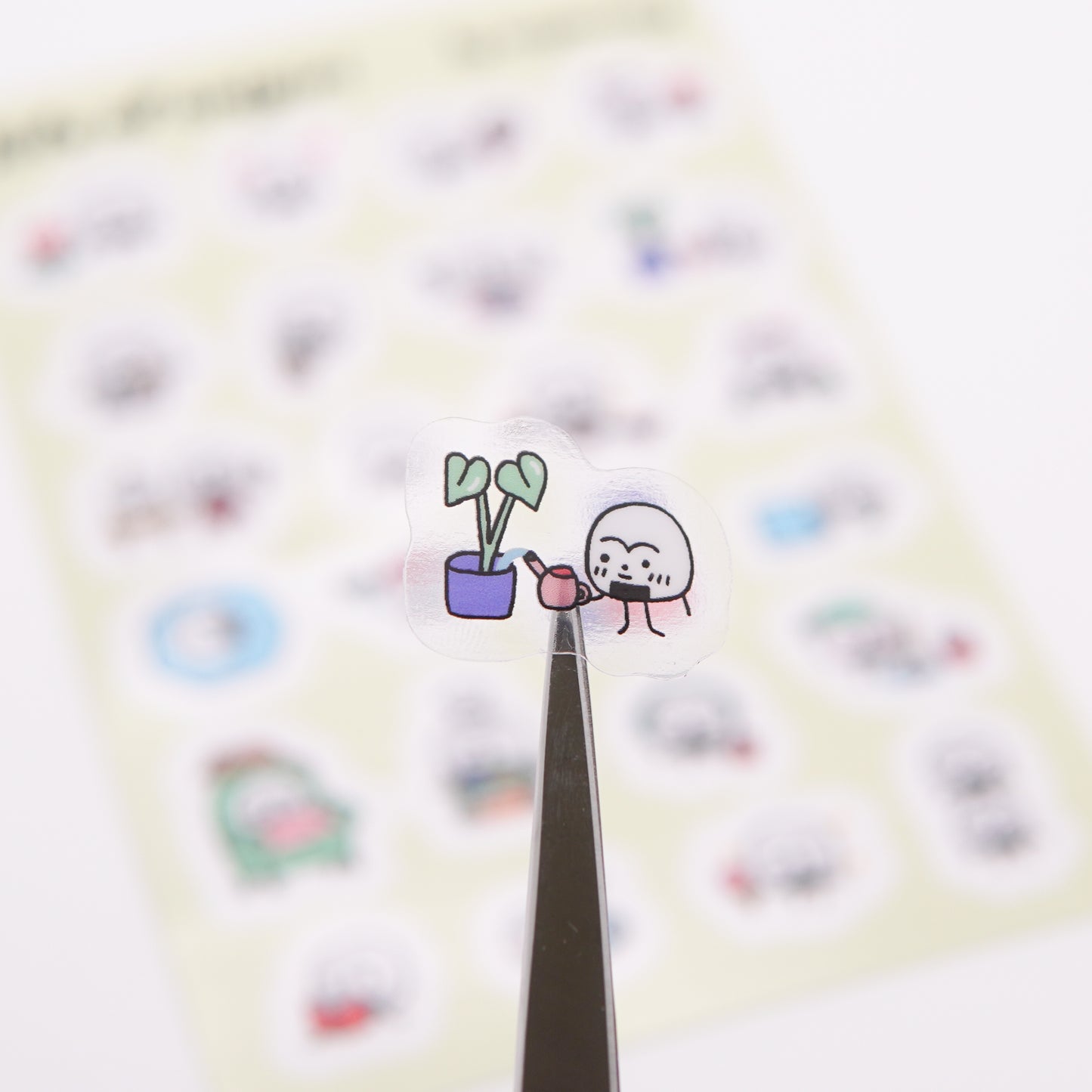 Onigiri Clear Sticker Sheet