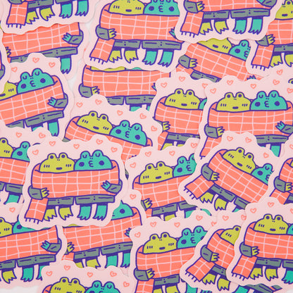 Frogs In Luv Sticker