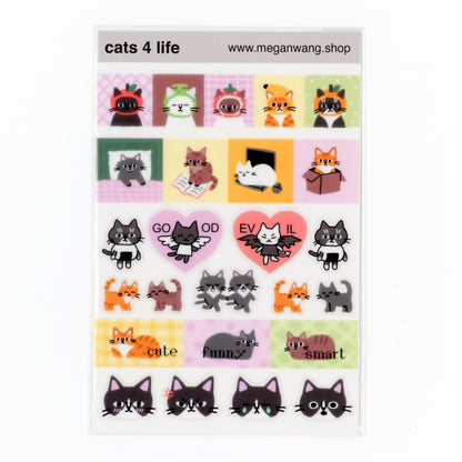Cats 4 Life Sticker Sheet