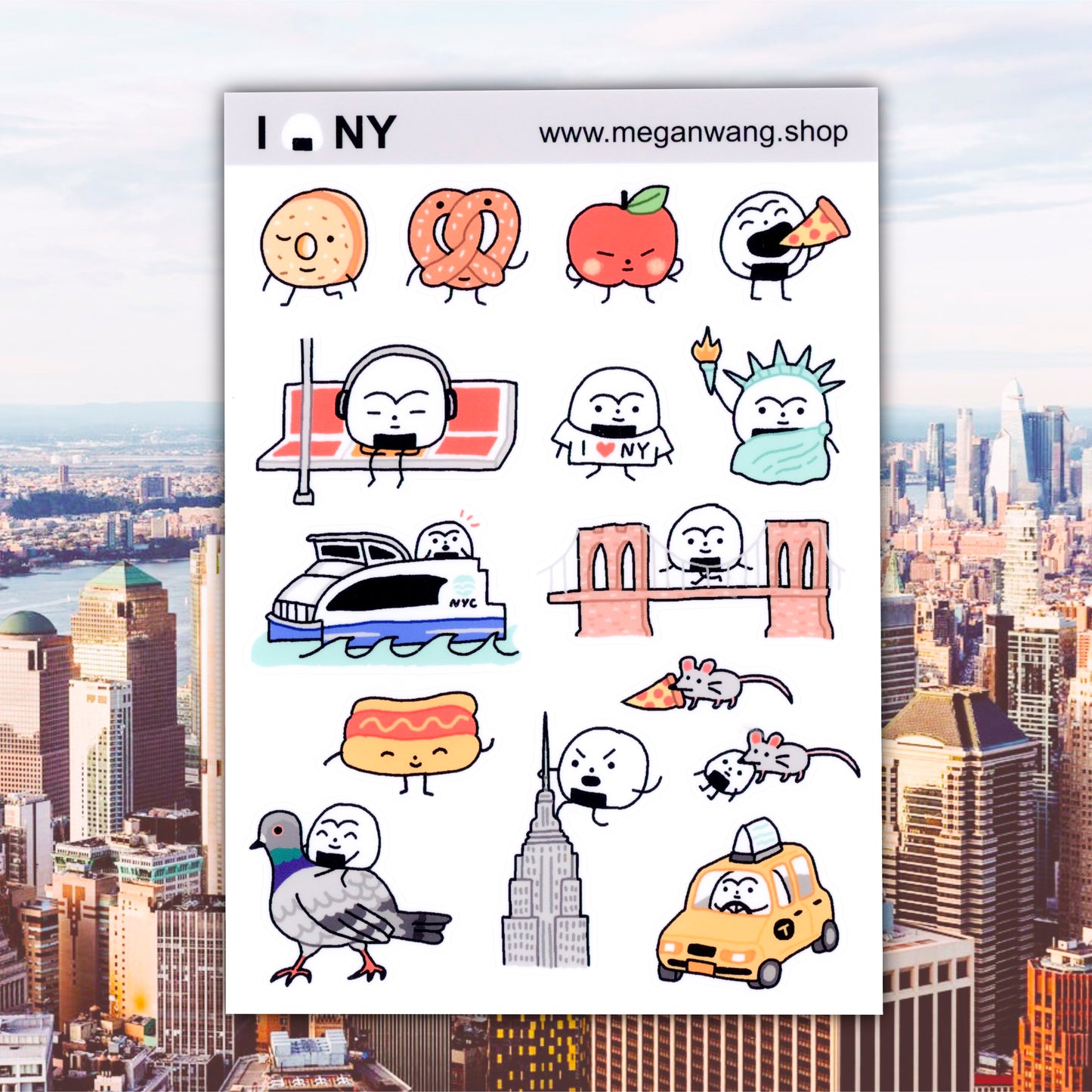 NYC Sticker Sheet