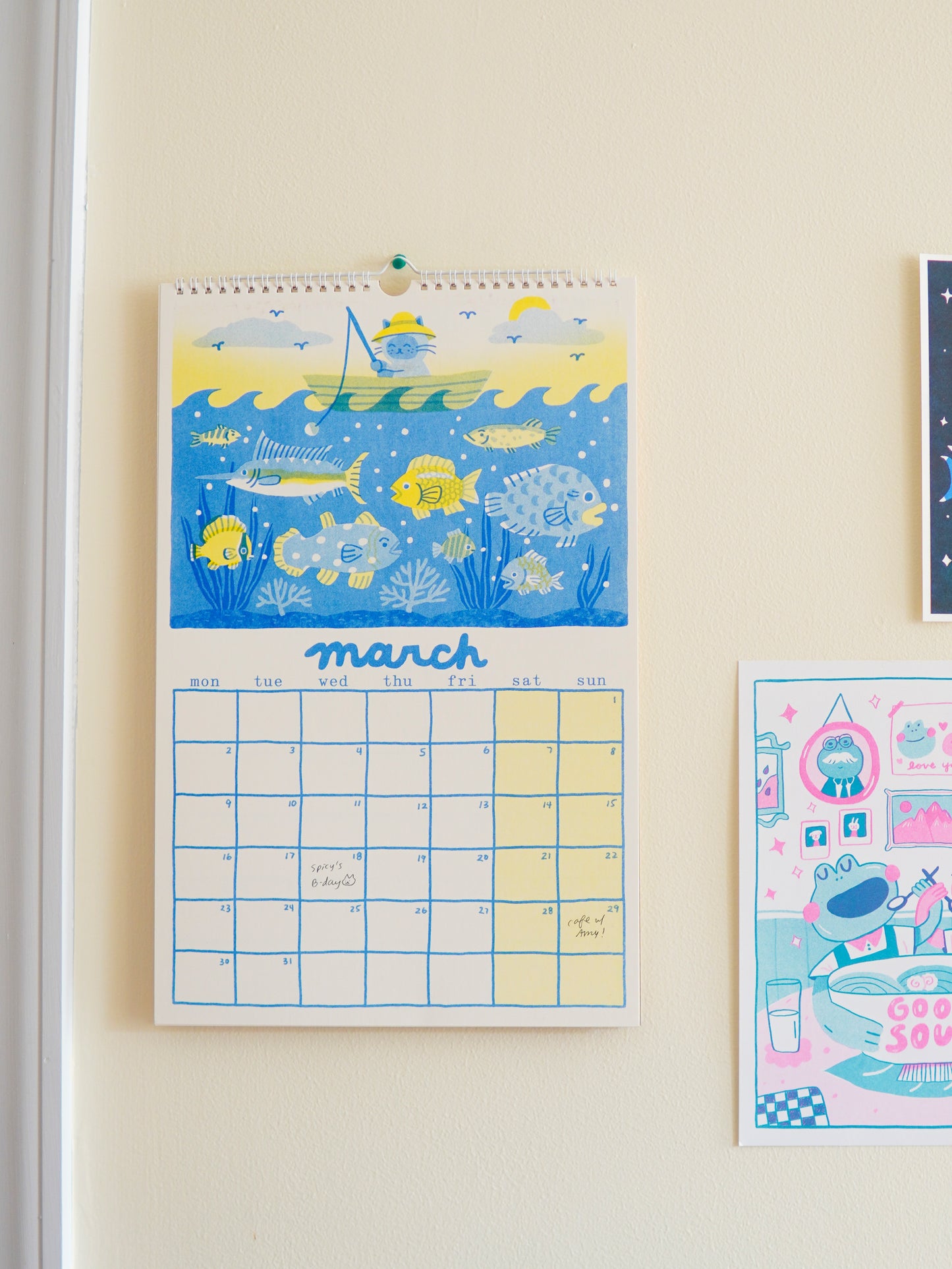 2026 Risograph Cat Calendar