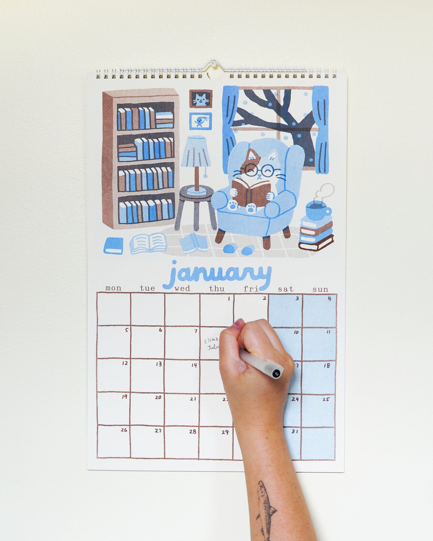 2026 Risograph Cat Calendar