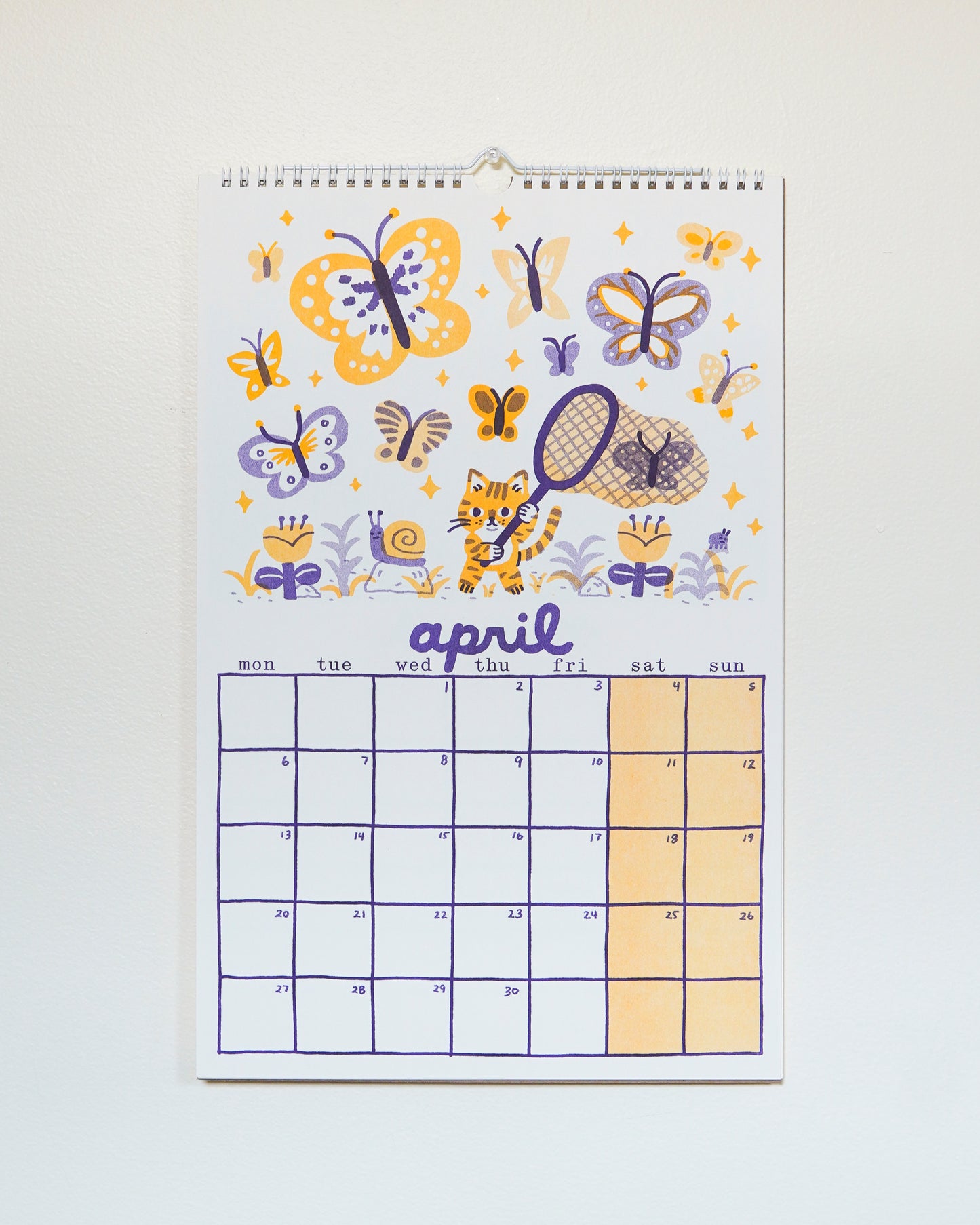 2026 Risograph Cat Calendar