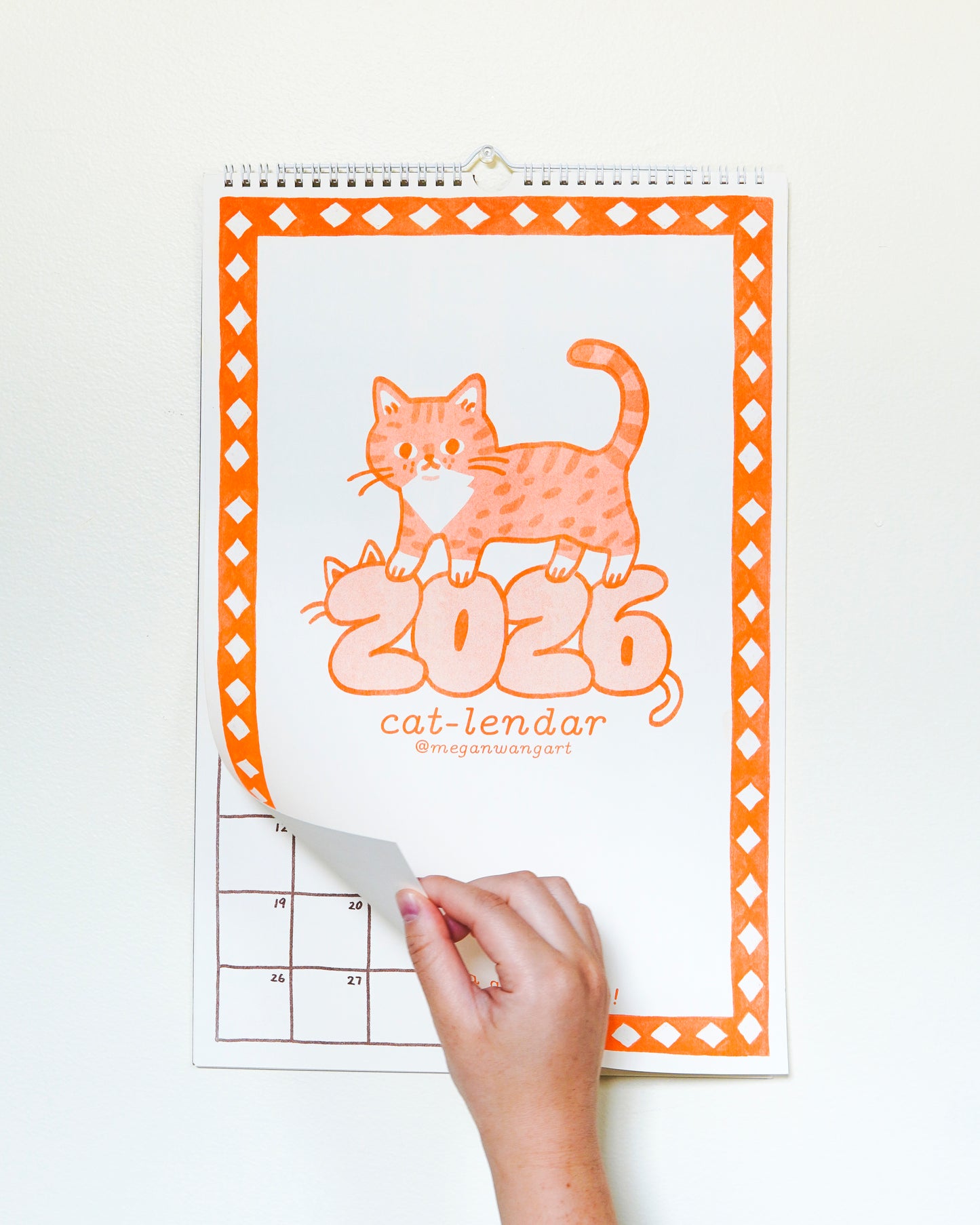 2026 Risograph Cat Calendar