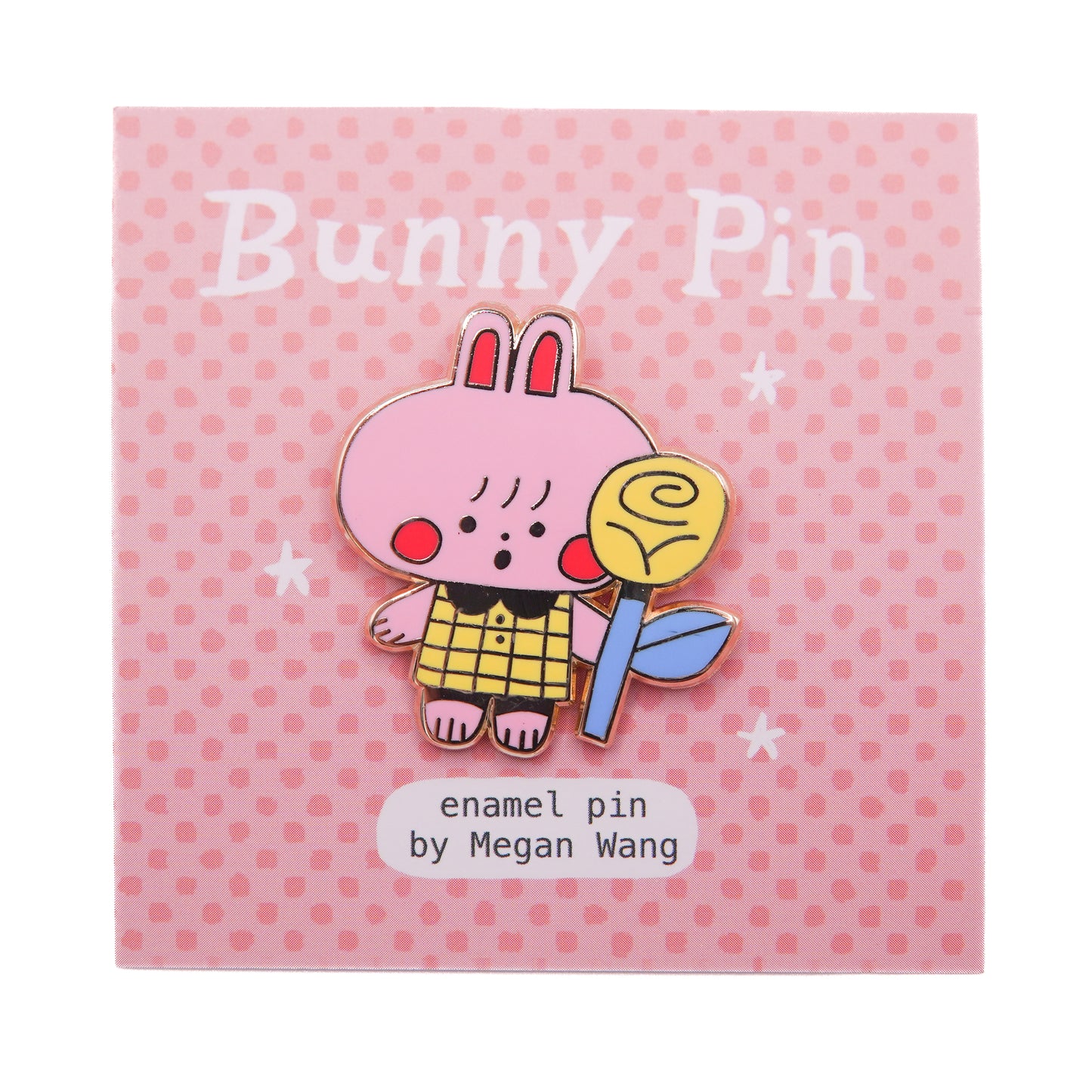 Bunny Flower Enamel Pin