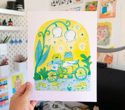 Frog & Toad Risograph Print